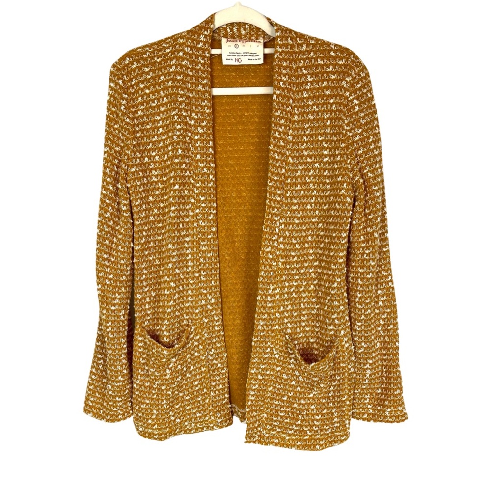 Jean Franklin Handmade Open Front Knit Cardigan Ethical sustainable Jacket